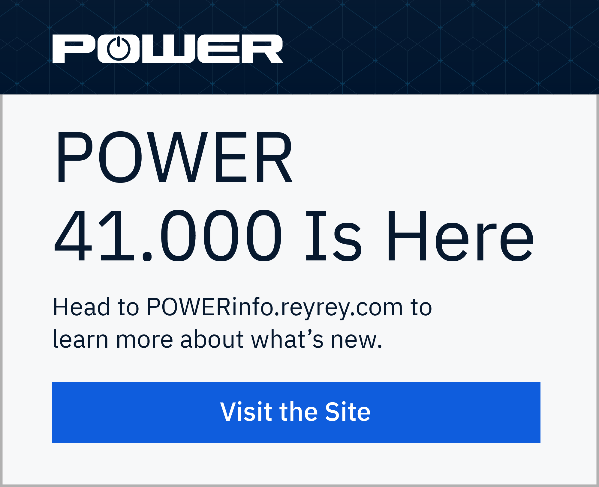 POWER v.41.000 is here